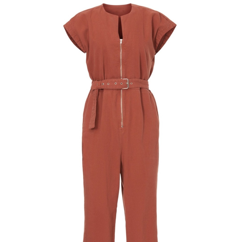 Rachel Comey Ranks Belted Jumpsuit in Terracotta, 4 - Picture 4 of 16
